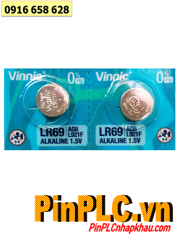 VINNIC L921F, AG6, Pin LR69 _Pin cúc áo 1.5v Alkaline VINNIC L921F, AG6, LR69 chính hãng VINNIC 